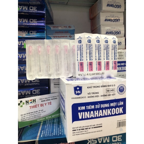 ❤️ Kim tiêm 18G VINAHANCOOK ĐẦU KIM SẠC LẤY THUỐC 18G Vinahankook ĐẦU BƠM KIM TIÊM ÉP VỈ 18G VINAHANCOOK