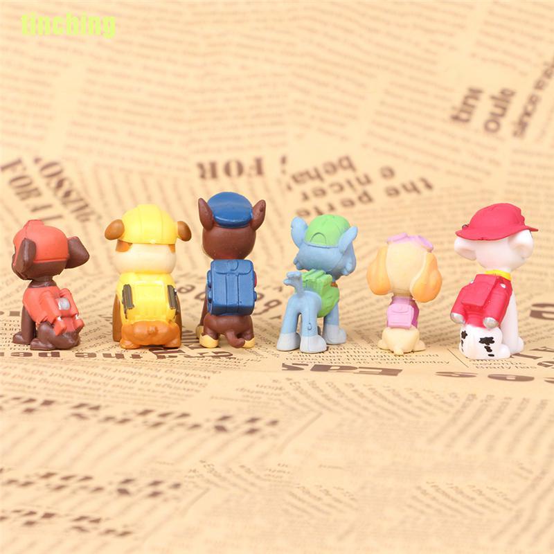 Bộ 12 Mô Hình Nhân Vật Hoạt Hình Paw Patrol Bằng PVC Trang Trí Bánh Kem
