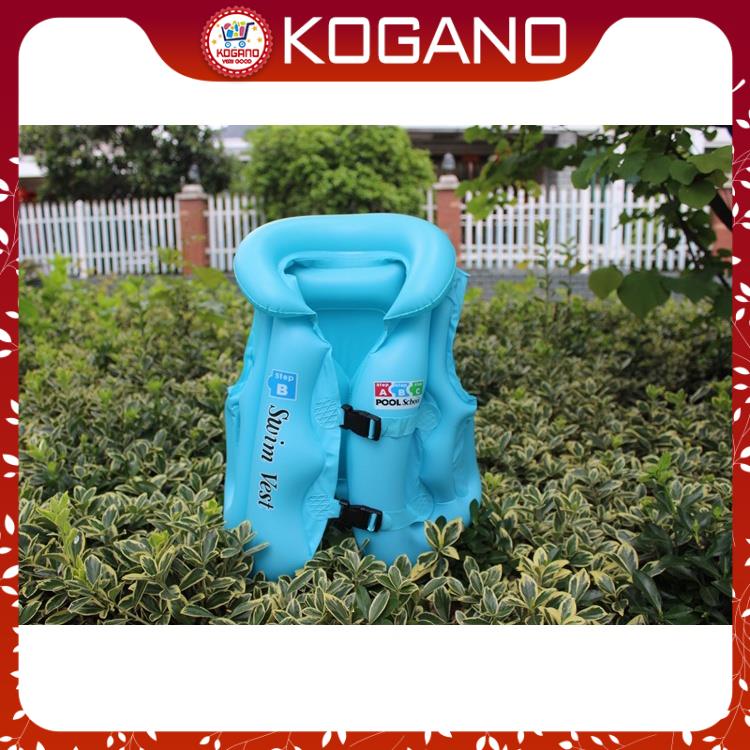 Phao Tập Bơi Cho Bé Gái Bé Trai KOGANO Có Khóa Cài An Toàn Size S 1 - 6 Tuổi SS-001097