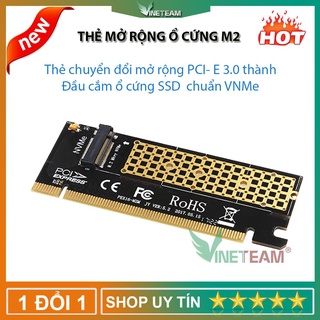 Thẻ mở rộng chuyển đổi M.2 NVMe SSD sang PCIE 3.0 X16 cho máy tính -dc4518