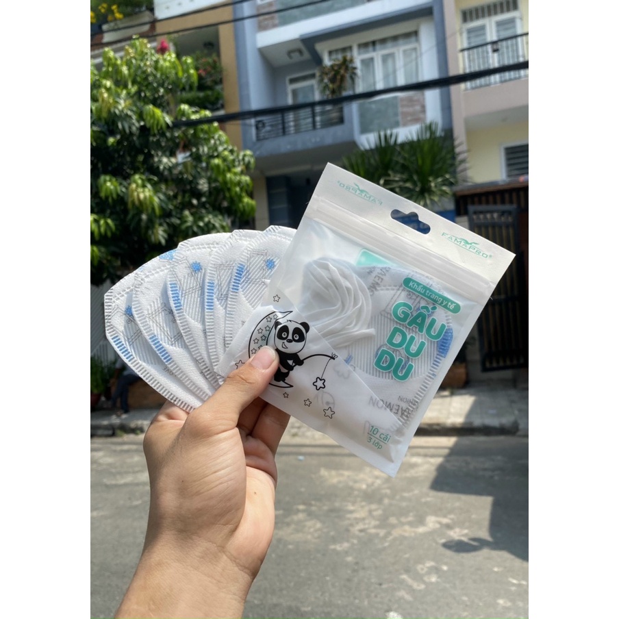 Khẩu trang y tế trẻ em từ 2-8 tuổi cao cấp FAMAPRO HỘP 10 CÁI