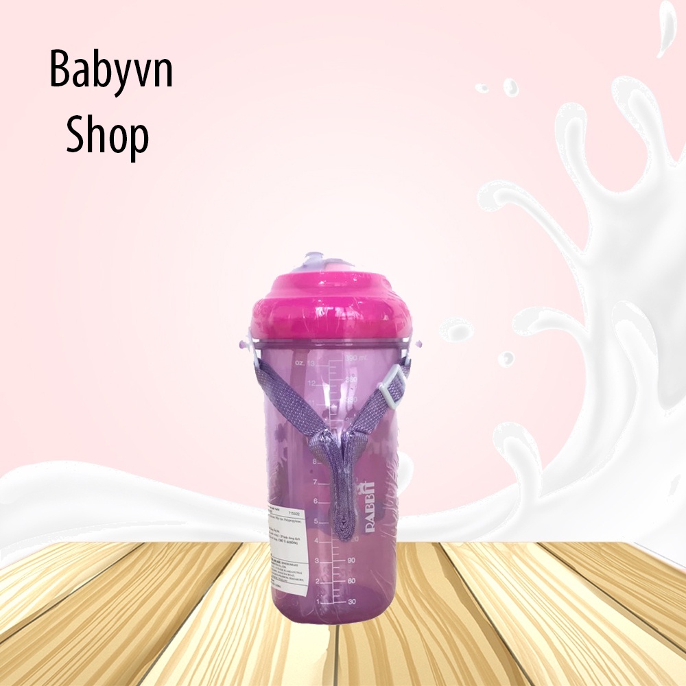 Bình nước có dây deo cho bé 420ML HC419 - RABBIT - HACO BABY - BABY VN