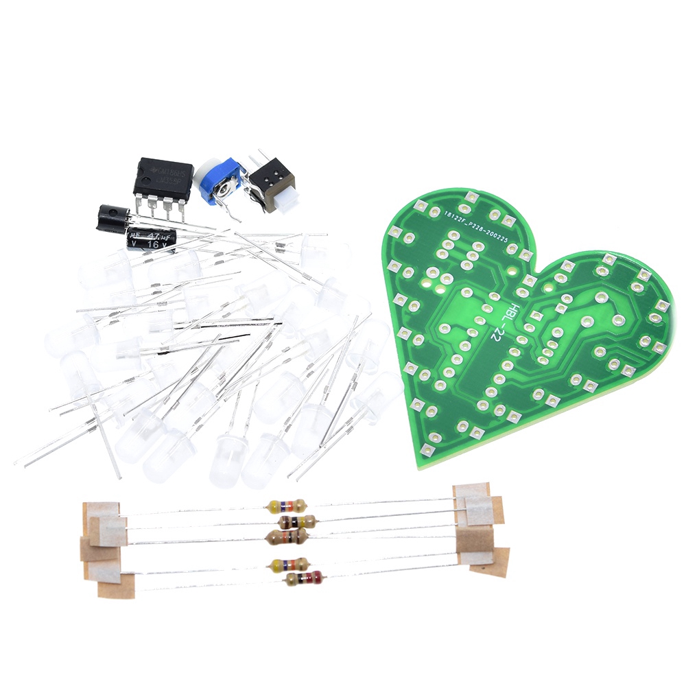Bộ Bo Mạch Đèn Led Hình Trái Tim Dc 4v-6v | BigBuy360 - bigbuy360.vn