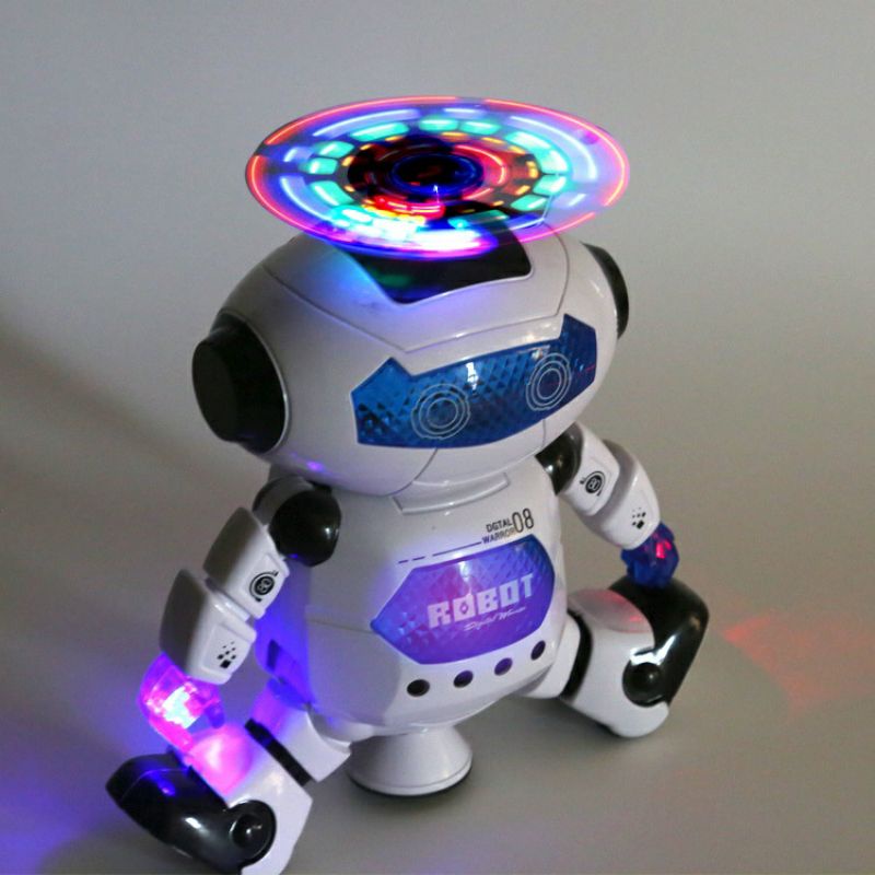 Robot Xoay 360 Độ Biết Nhảy Múa Hát Có Đèn
