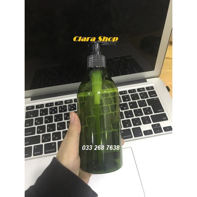 Chai tròn vòi ấn 300ml - Chai đựng mỹ phẩm
