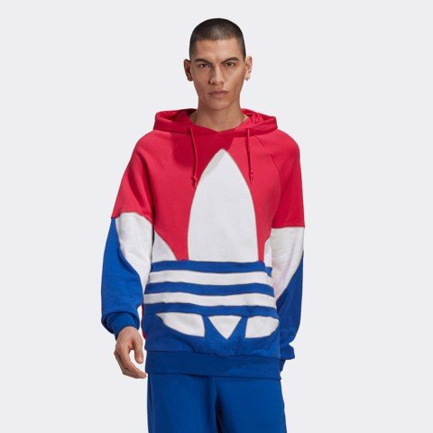 Áo Adidas Hoodie Big Trefoil Outline Colorblock  - GE6226 - Hàng Chính Hãng