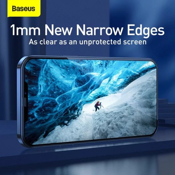 Bộ 2 miếng dán cường lực full màn hình Baseus Tempered Glass Film cho IP 12 mini / 12 / 12 Pro / 12 Pro Max 0.3mm