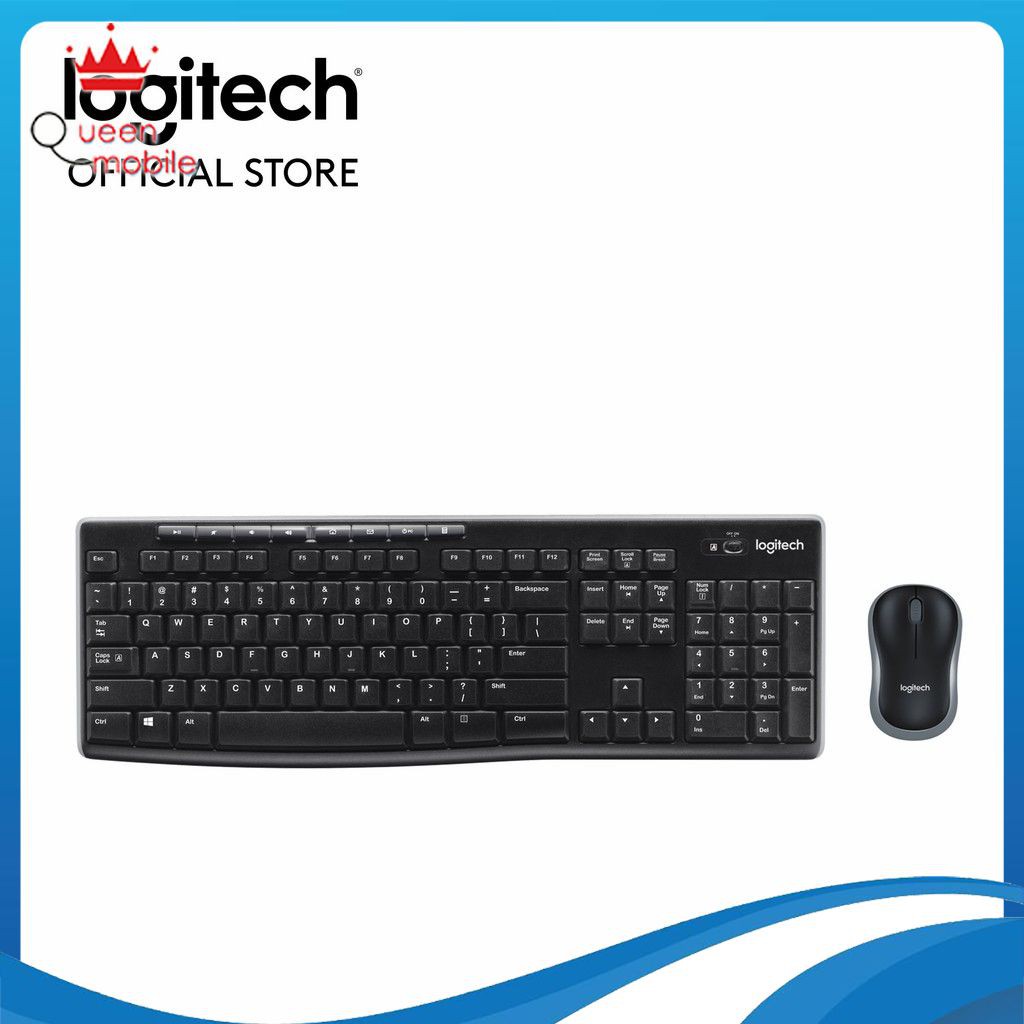 [Trả góp 0% LS] Bộ bàn phím chuột không dây Logitech MK270