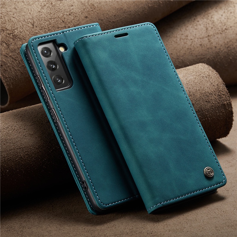 Thời Trang! Ốp Điện Thoại Da Gập Có Ngăn Đựng Thẻ Cho Samsung Galaxy S22 S21 FE S20 Ultra Plus S20 FE S22+ S21+ S20+
