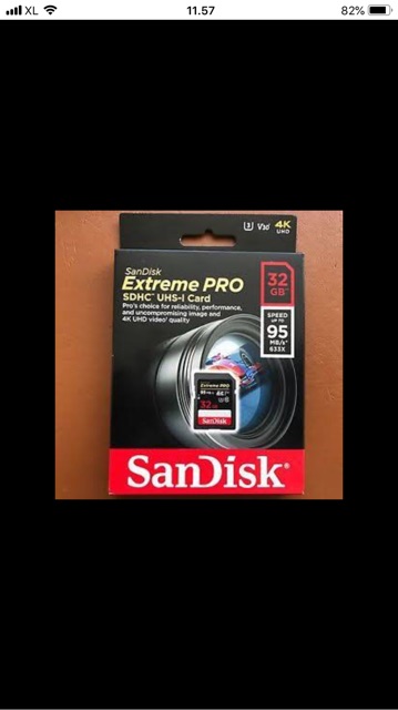 Thẻ Nhớ Sandisk Extreme Pro Sdhc 32gb - Tốc Độ Cao 95mbps