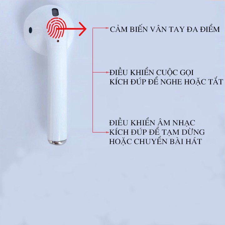 Tai nghe bluetooth không dây thế hệ thứ hai, tai nghe ko dây cảm biến đa điểm, chơi game, đàm thoại 2 chiều, GT Shop