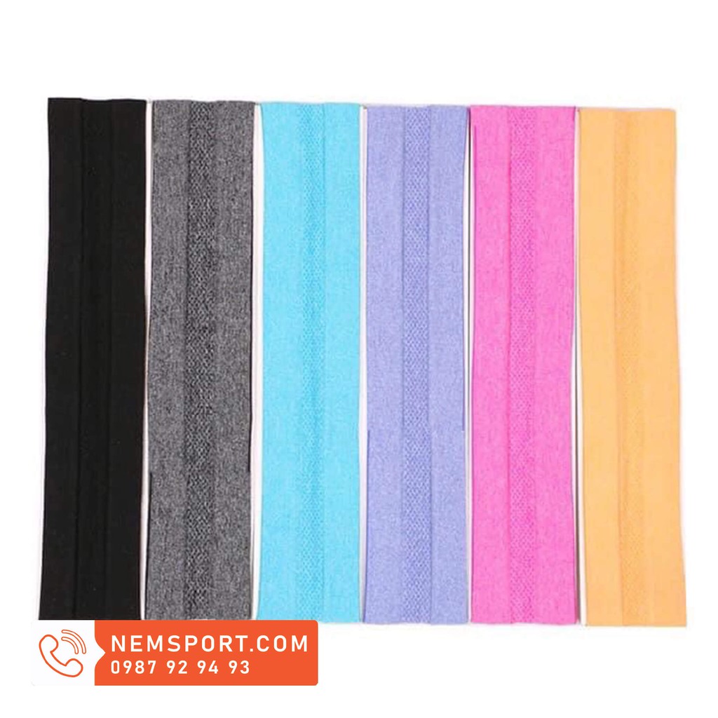 Băng đô thể thao cài đầu headband cotton dùng cho tập gym yoga bóng rổ cầu lông