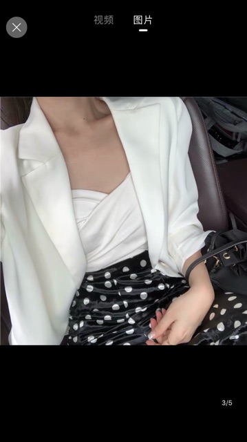 ORDER -Áo blazer trắng dài tay hàng Quảng châu | BigBuy360 - bigbuy360.vn