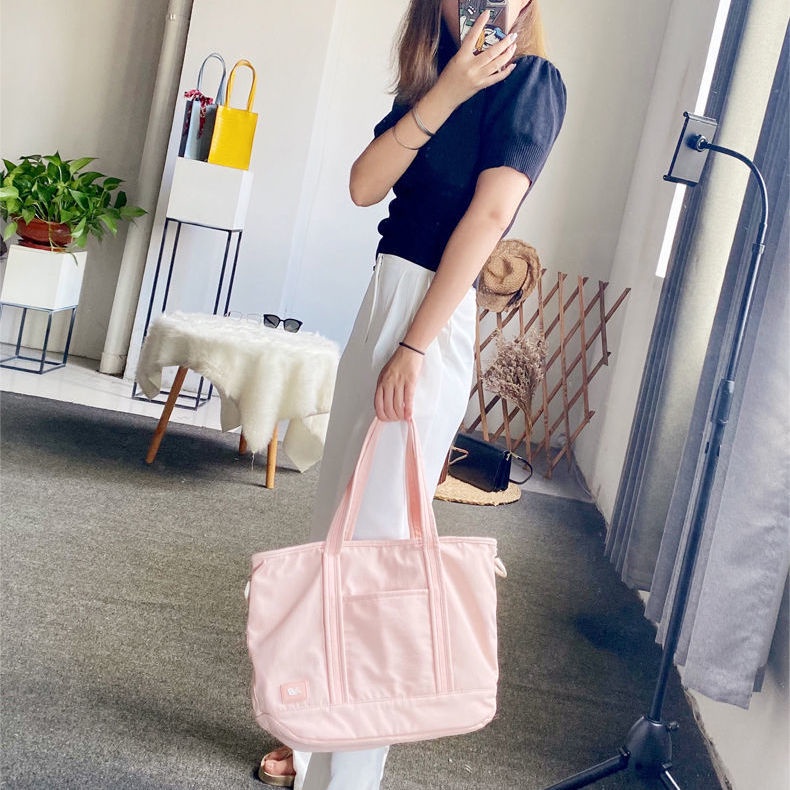 Túi Xách Đeo Vai Kích Thước Lớn NB Màu Hồng Thời Trang 2020 Cho Nữ