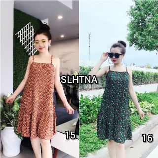 Váy lanh 2 dây rúm gấu #2