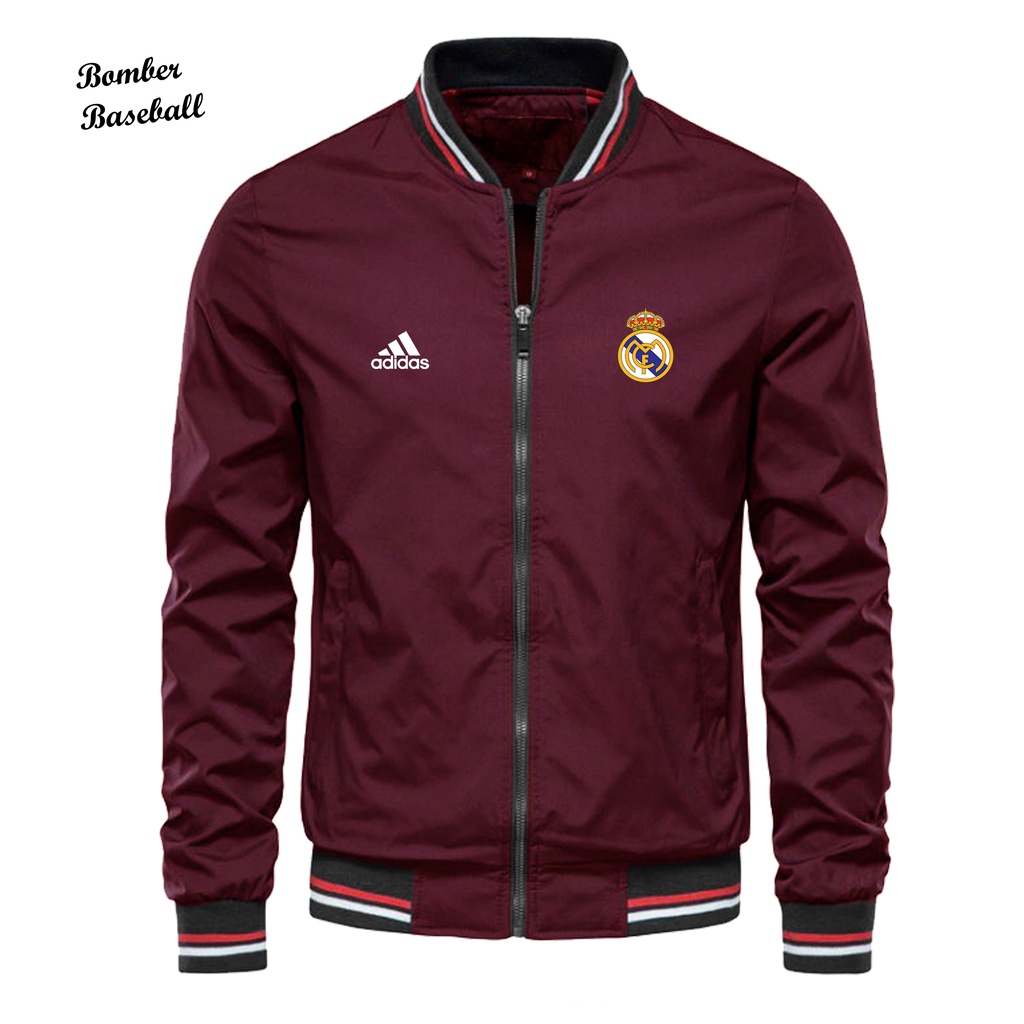 Có Thể Tùy Chỉnh!!! Áo Khoác Bóng Chày Real Madrid Thoải Mái Mới Nhất Cho Nam