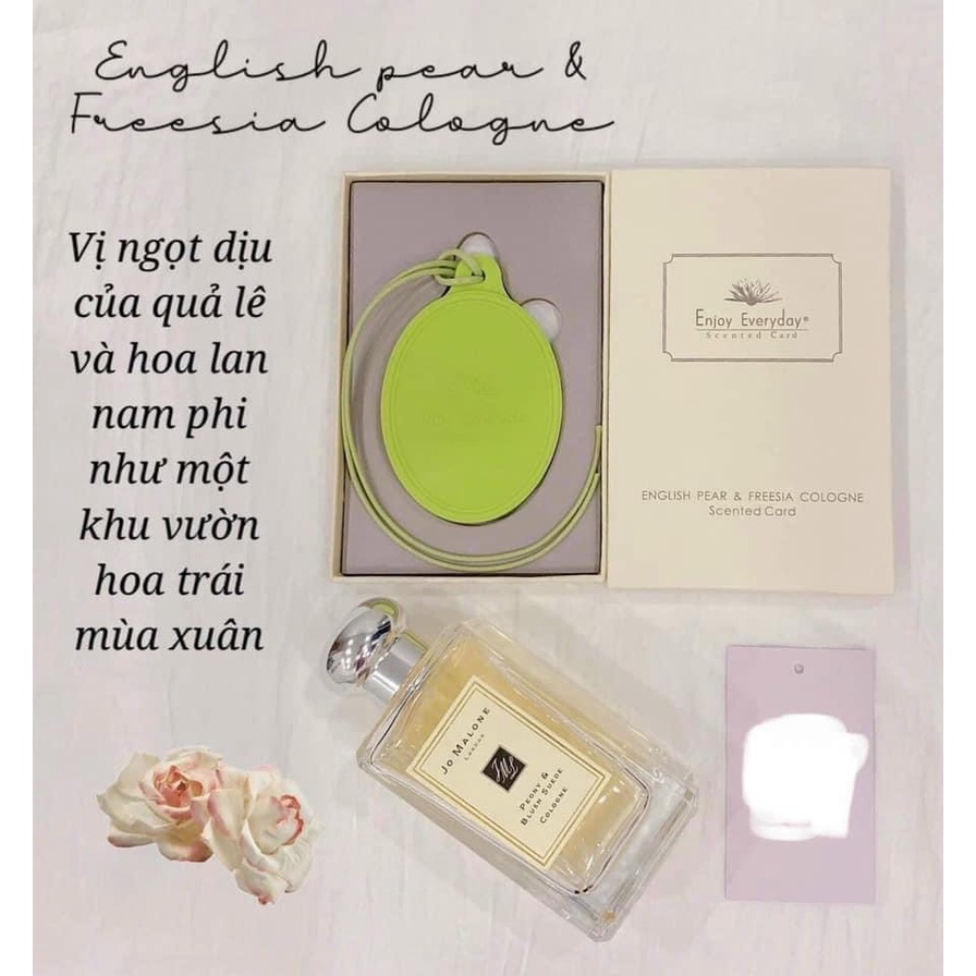 (CHÍNH HÃNG) Nước Hoa Sáp Thơm Enjoy Everyday Scented Card Treo Oto, Nhà Vệ Sinh Tủ Quần Áo