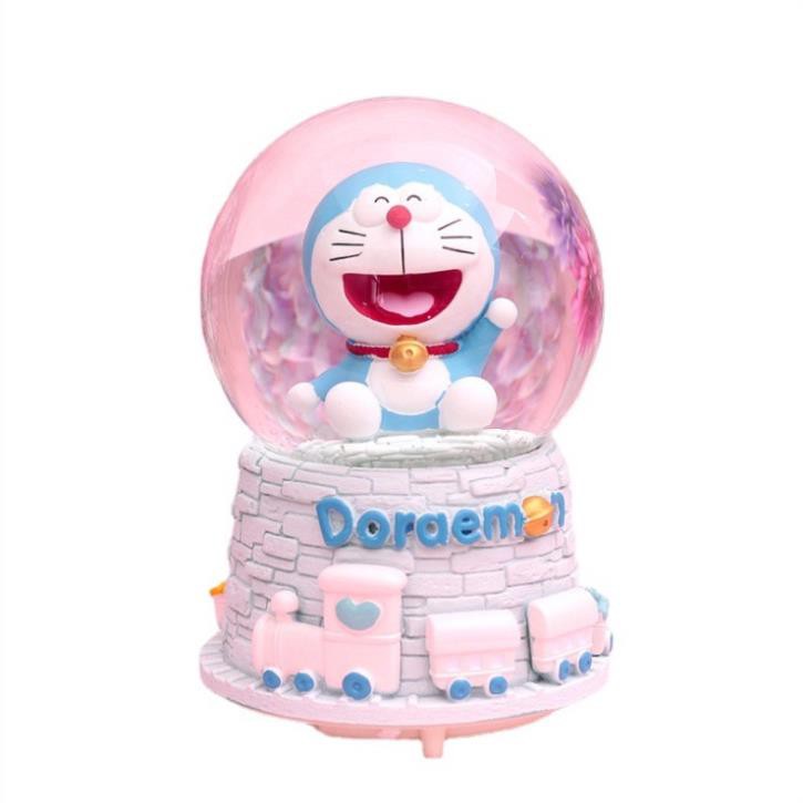 Quả Cầu Pha Lê DORAEMON Có Hộp Phát Nhạc Và Đèn Phát Sáng Xinh Xắn