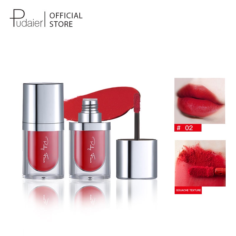 Son Môi Pudaier Chống Thấm Nước Bền Màu Lâu Trôi Có 3 Màu 40g