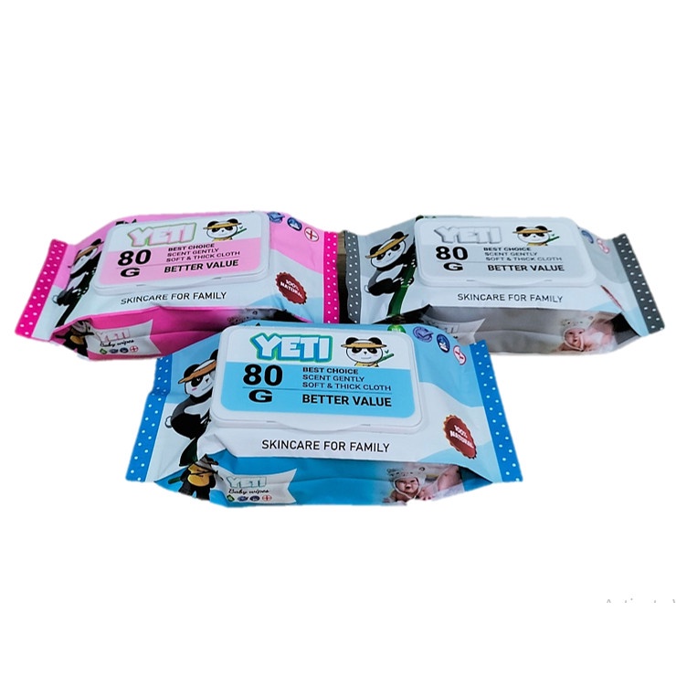 Khăn Giấy Ướt YeTi Thái Lan Không Mùi 80gr
