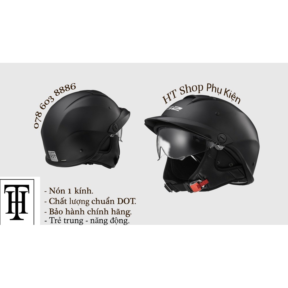 NÓN BẢO HIỂM REBELLION LS2 OF590