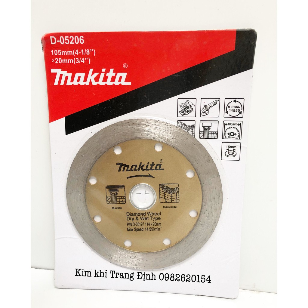 Lưỡi Cắt Gach Makita 100mm (Cắt Ướt) LOẠI 1