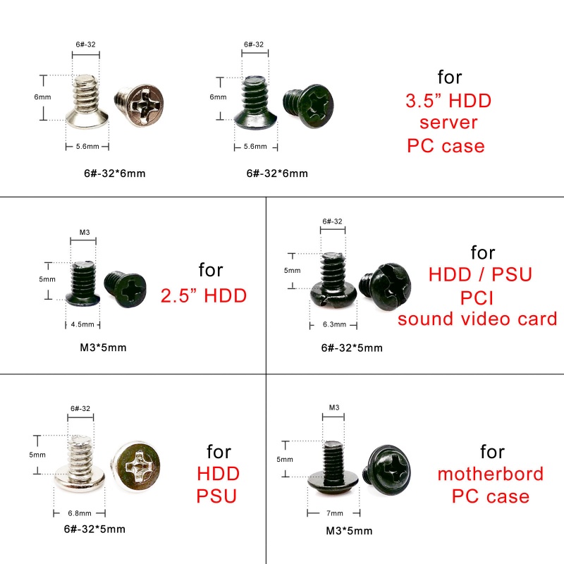 Bộ 33 Món Vỏ Bọc Quạt + Bu Lông + Ốc Vít Lắp Ráp Máy Tính Để Bàn