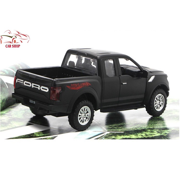 [Mã LIFE0503TOYS1 giảm 10% đơn 150k] Xe mô hình bằng sắt Ford Ranger tỉ lệ 1:32 giá rẻ hãng MiniAuto màu đen