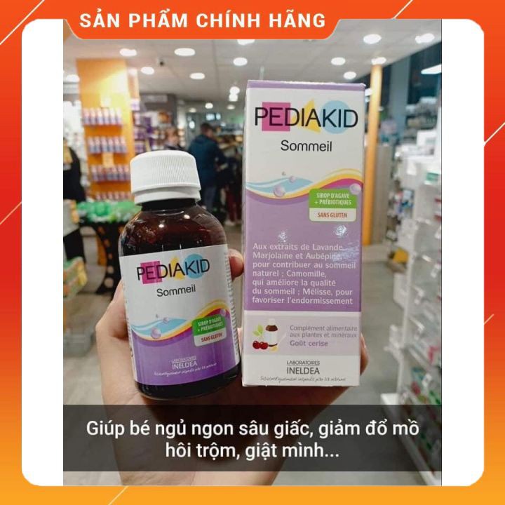 Pediakid Siro giúp ngủ ngon cho bé từ 6 tháng tuổi trở lên của Pháp mẫu mới Bom.shop