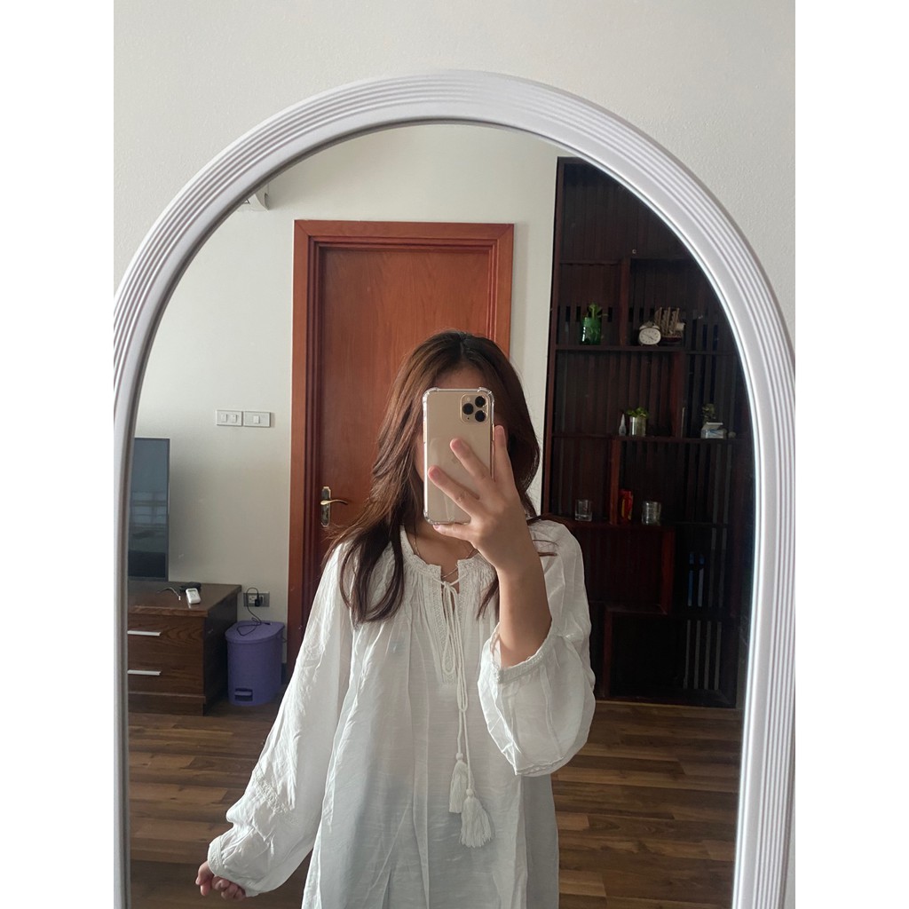 [Có sẵn] ÁO ĐŨI TAY BỒNG DÂY CHUÔNG XINH XẮN (Video ảnh thật)