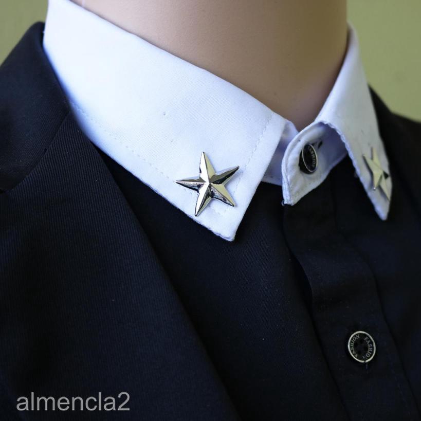 [ALMENCLA2] Shiny Mens Star Party Sweater Wedding Brooch Pin Cocktail Party Prom Jewelry