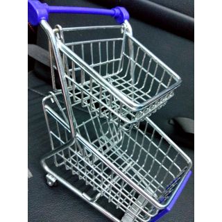 Xe đẩy siêu thị 2 tầng