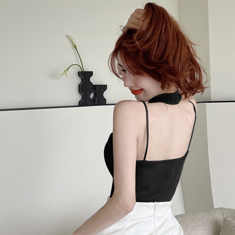 Áo Dây Kim Loại Không Tay Phong Cách Hàn Quốc