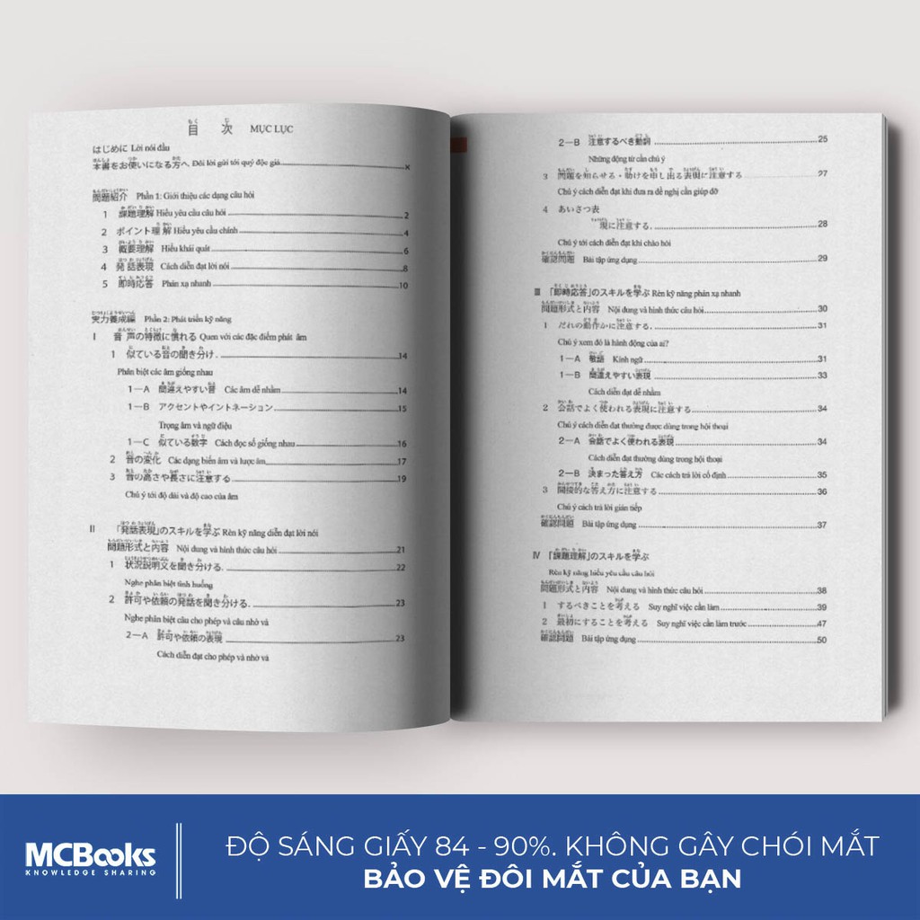 Sách - Luyện Thi Năng Lực Tiếng Nhật Nghe Hiểu N3 - Kèm app học online - MCBooks