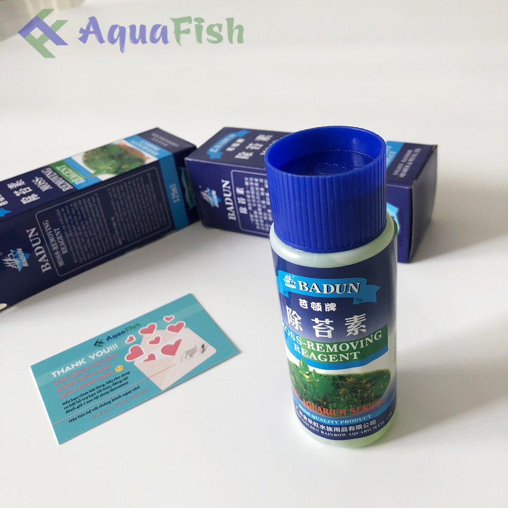 Th.uốc Diệt Rêu Badun 125ml Cho Bể Cá Cảnh, Hồ Cá Cảnh