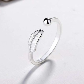 Nhẫn bạc nữ panmila - nhẫn lông vũ