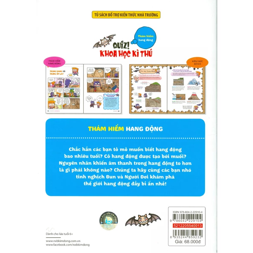 Sách Quiz! Khoa Học Kì Thú: Thám Hiểm Hang Động