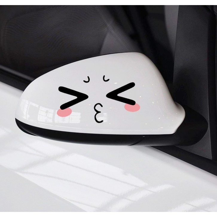 Tem decal 3D Smile dán xe, kính xe hơi, laptop, vali,...