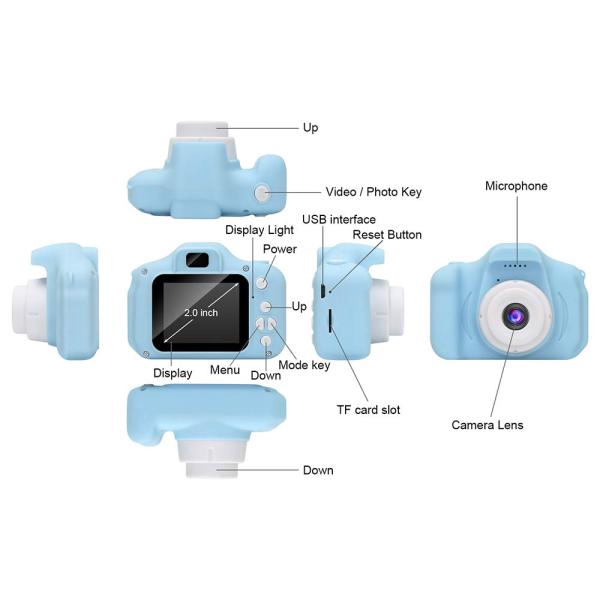 Máy ảnh kỹ thuật số có thể sạc 8MP HD chống sốc cho bé