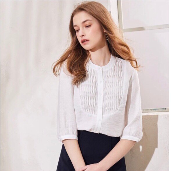 Áo sơmi Cati cổ trụ
