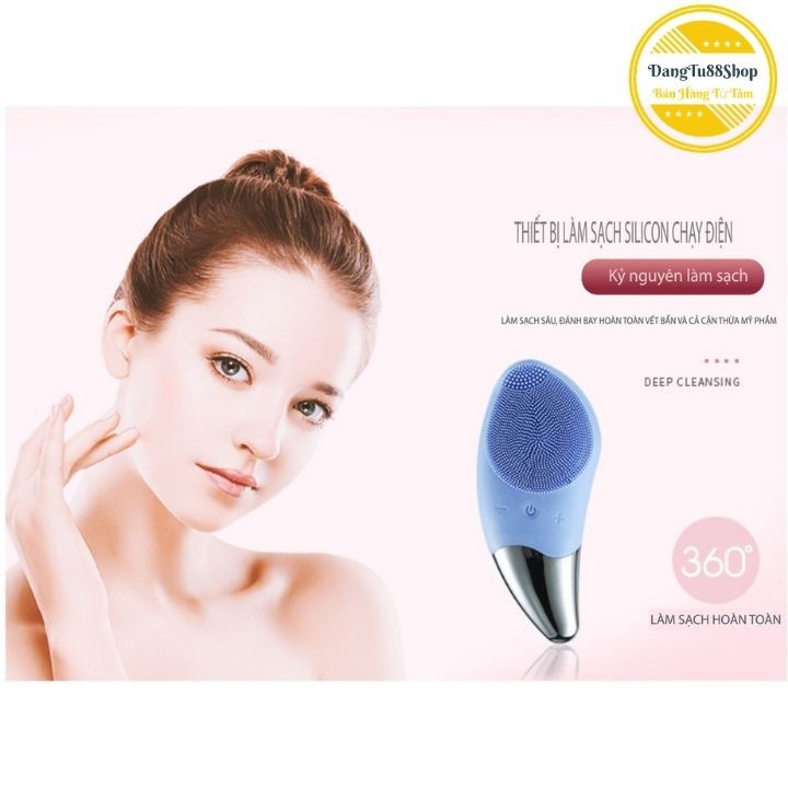 Máy Rửa Mặt Massage Nâng Cơ- Xoá Nhăn, Sonic Facial Brush 3 IN 1[ Sóng siêu âm mới nhất 2020]