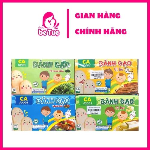 Bánh gạo ăn dặm cho bé CA Food thơm ngon giàu dinh dưỡng