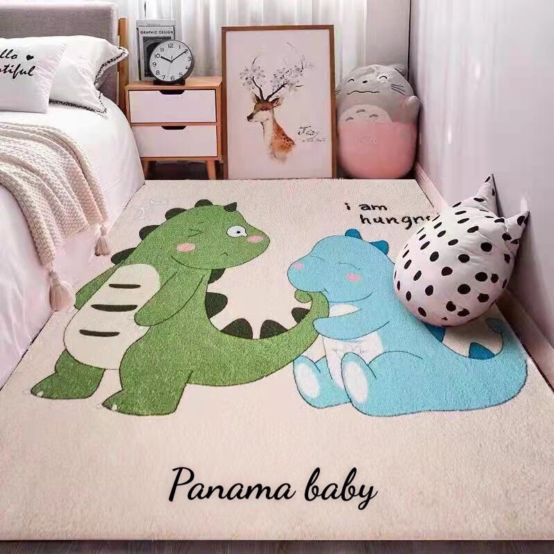 Thảm lông cừu PANAMA BABY 1m6x2m3, Thảm Lông tuyết sữa Mềm Mịn Chống Chơn Trượt