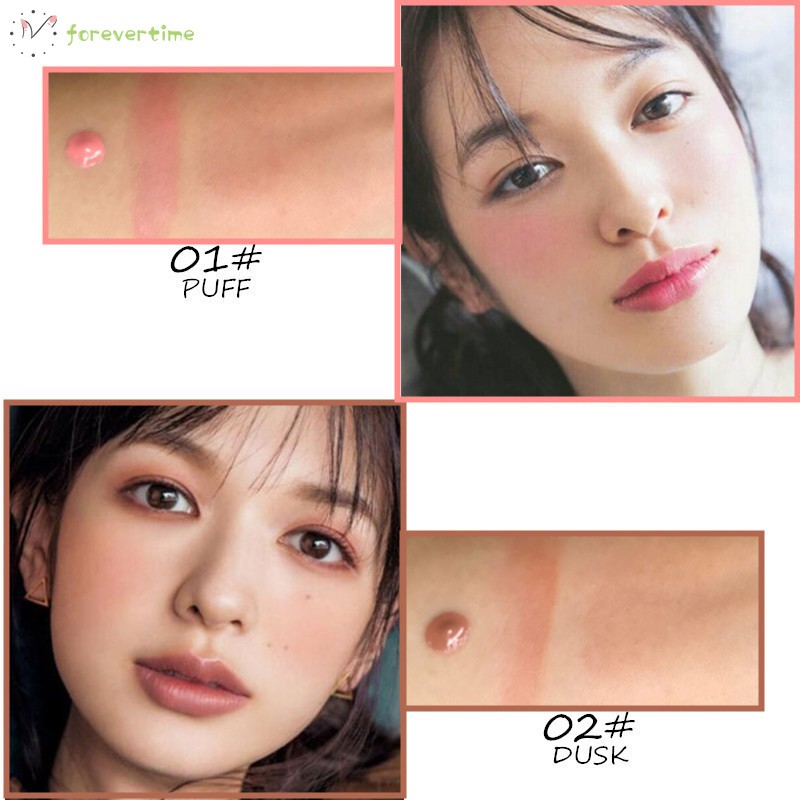 #Trang điểm# Liquid Blusher Natural 6 Color Long Lasting Silky Face Cheek Contour Makeup