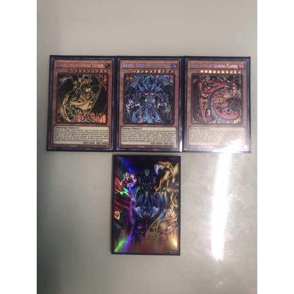 Thẻ bài yugioh Set tà thần Uria, Raviel, Hamon prismatic secret rare mp21