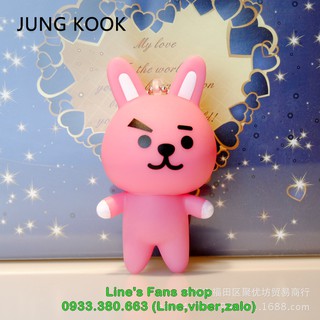 [MUA 1 TẶNG 1] Móc khóa BT21 BTS (nhựa PVC, cao 6-8 cm)