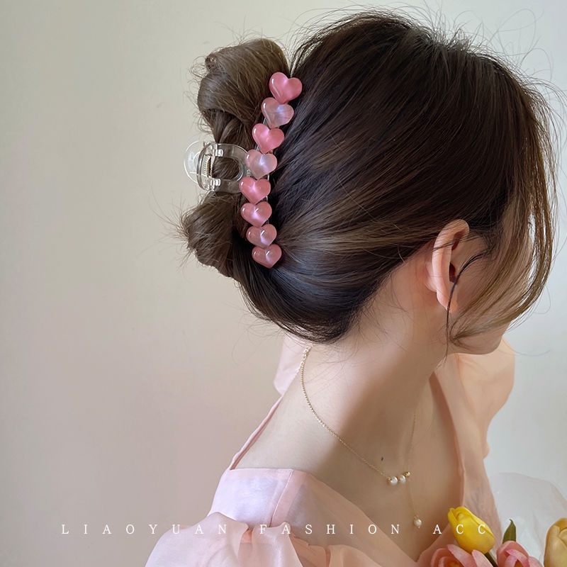 Tender Afternoons Kẹp Tóc Hình Trái Tim Phong Cách Hàn Quốc Thời Trang Cho Nữ