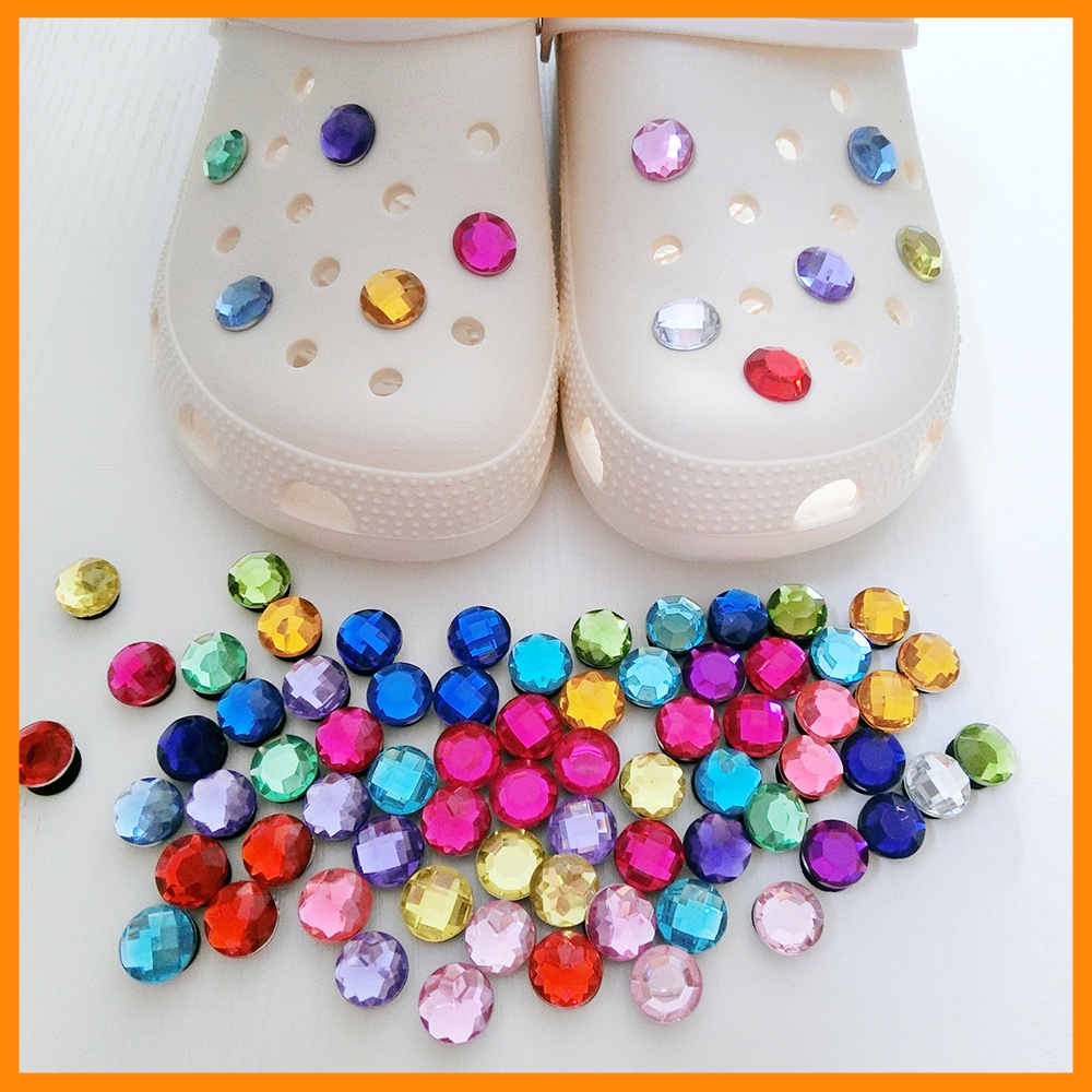 Phụ kiện khóa giày dép CROCS/ túi xách hình pha lê bằng acrylic độc đáo thời trang