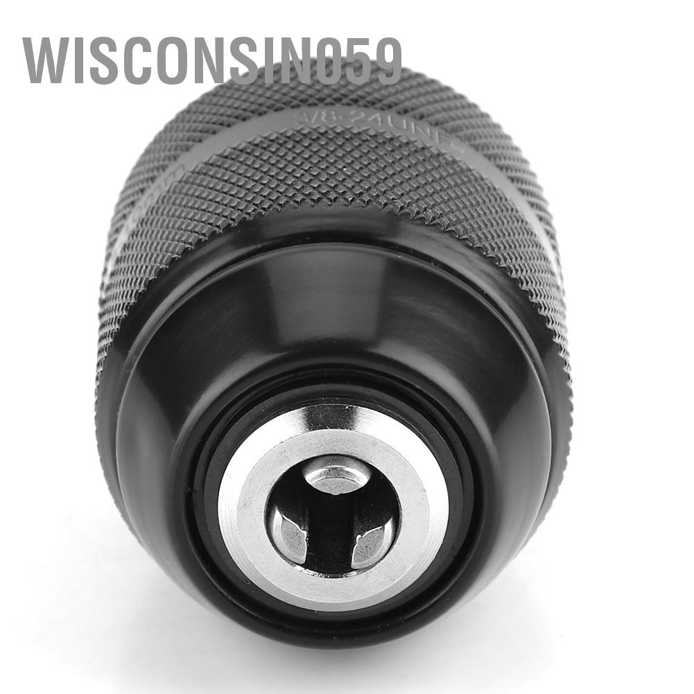 Wisconsin059 3/8 &quot;Chủ đề 0 8mm ‑ 10mm Chuck khoan kim loại không cần chìa khóa cho Máy điện cầm tay