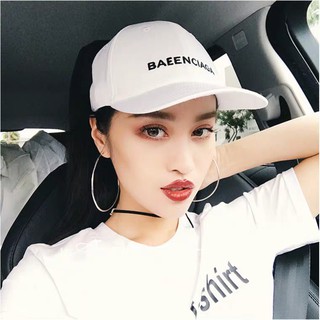 Nón Lưỡi Trai Đuôi Dài Trắng - Đen